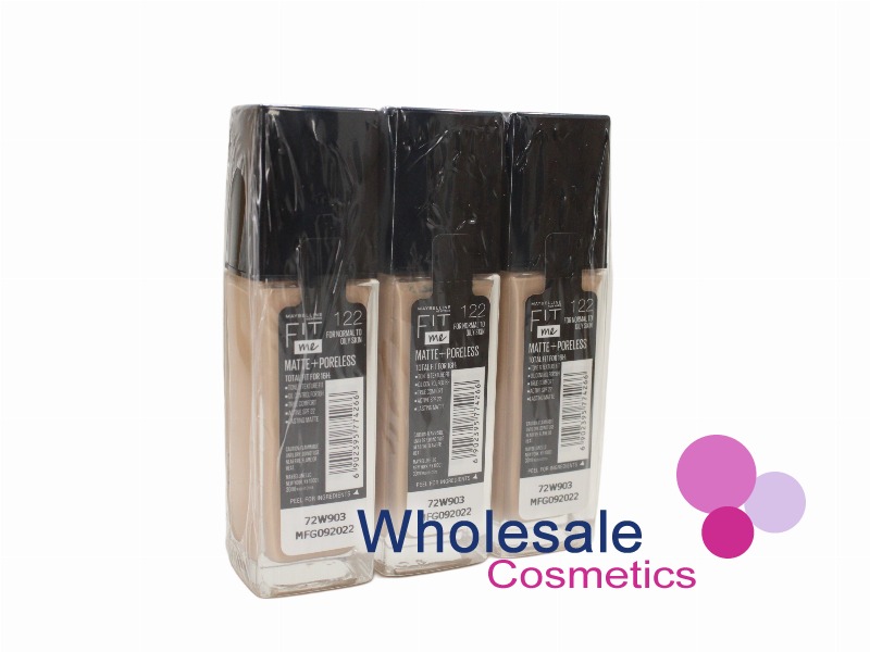6 x Maybelline Matte And Poreless Foundation - 122